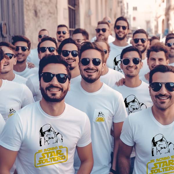 camisetas para despedida de soltero con diseño de novio Star Wars