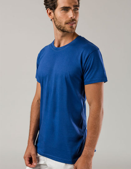 camiseta hombre azul