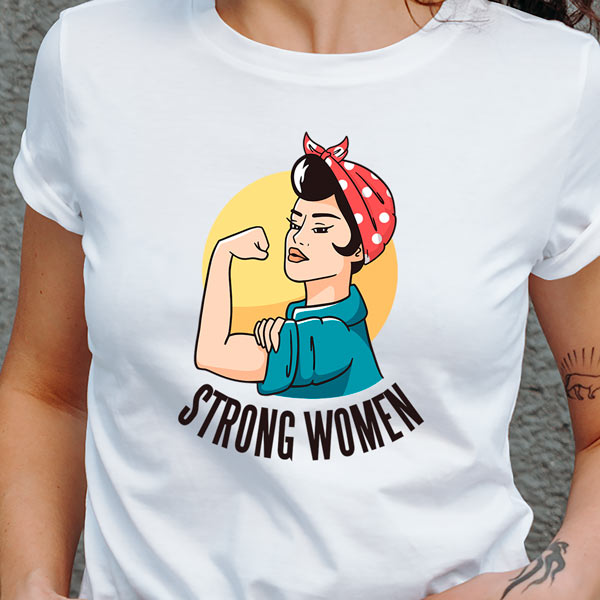 Camisetas personalizadas feministas strong women