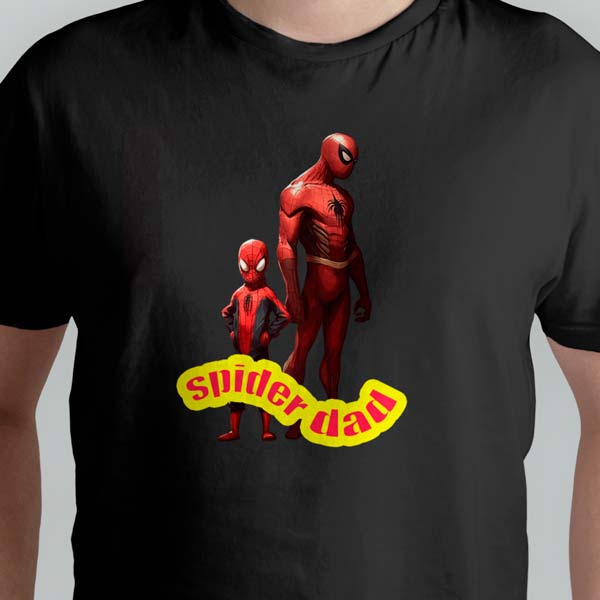Camiseta personalizadas para el día del padre Spider Dad