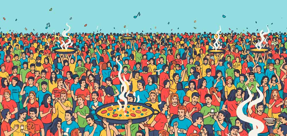 Camisetas de Paellas Universitarias Valencia Alicante Castellón